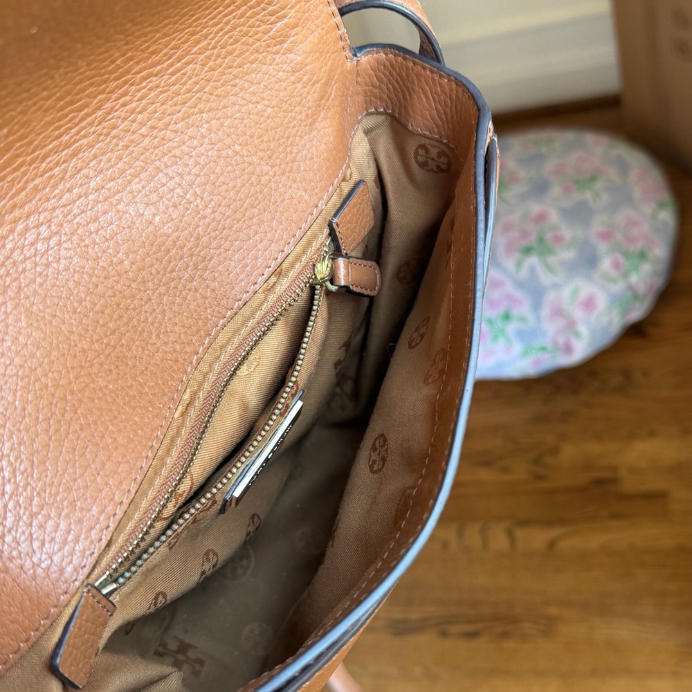 Tory Burch Brown Leather Crossbody Bag - Picture 7 of 7
